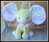 Yellow Stuffed Dumbo Elephant -I Loved you Before I Knew You