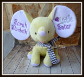 Yellow Stuffed Dumbo Elephant - Sister