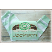 Boys Donut Trio on Green Pajamas