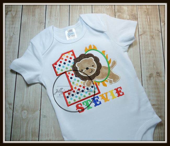 Circus Lion Birthday Shirt
