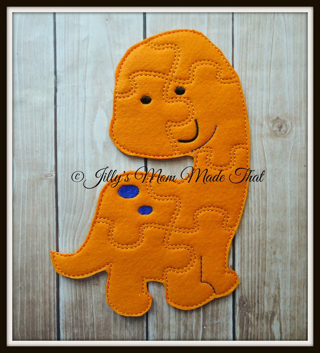 Orange Dinosaur Puzzle