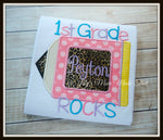 Back To School Pink Pencil Shirt - Name & Grade