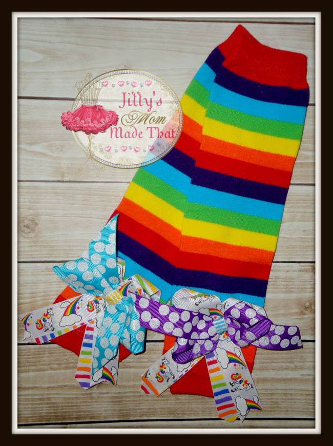 Rainbow Unicorn Legwarmers