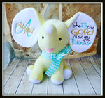 Yellow Stuffed Dumbo Elephant -She is the Gold at the end of the Rainbow