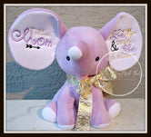 Lavender Stuffed Dumbo Elephant - She Could & She Did