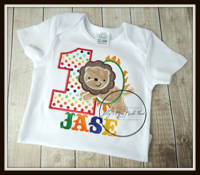 Circus Lion Birthday Shirt