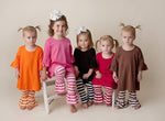 Cotton Knit Ruffle Pants
