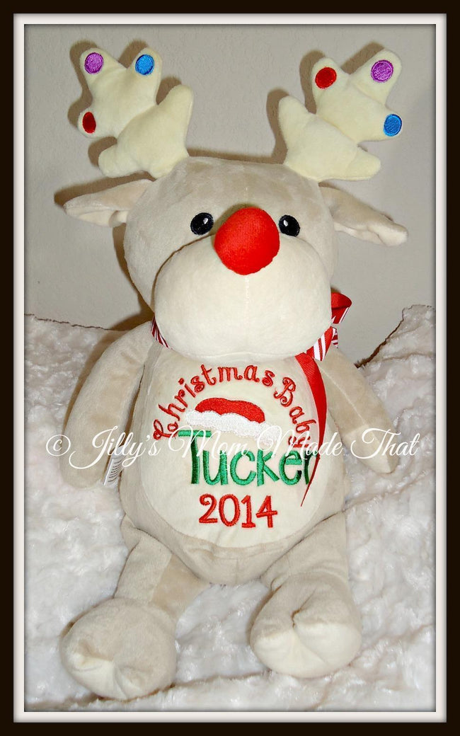 Silver Reindeer Stuffed Animal