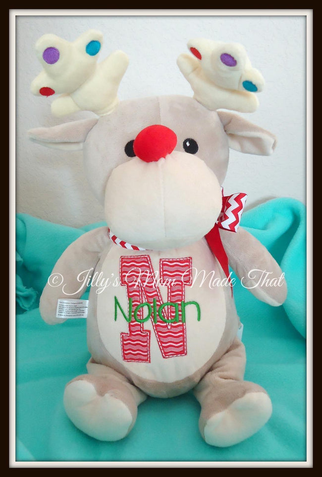Silver Reindeer Stuffed Animal