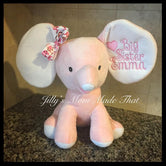 Pink Stuffed Dumbo Elephant - Sister