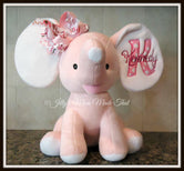 Pink Stuffed Dumbo Elephant