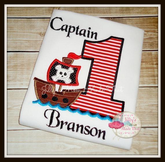 Pirate Ship Birthday Shirt