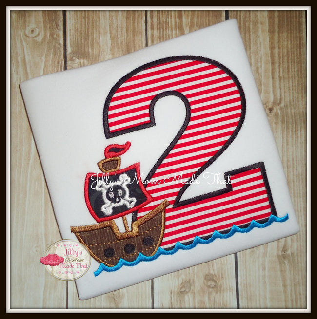 Pirate Ship Birthday Shirt