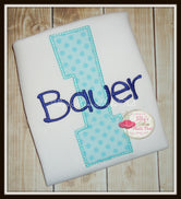 Birthday Boys Shirt - Aqua & Navy Blue