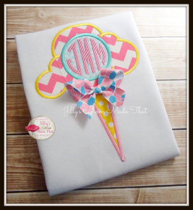 Cotton Candy with Monogram Shirt