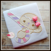 Gingerbread Girl with Candy Cane Shirt