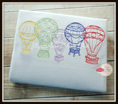 Hot Air Balloons Steampunk Sketch Shirt