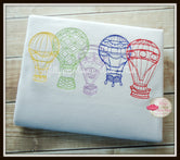 Hot Air Balloons Steampunk Sketch Shirt