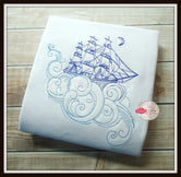 Ship Among the Clouds Sketch Shirt