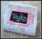 Crayon Cutie Shirt with Pink & White Zebra