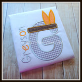 Tribal Feather Initial Shirt