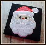 Santa on Black Shirt
