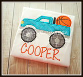 Monster Truck with Basketball Shirt