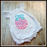Easter Egg with Bow Bubble Romper