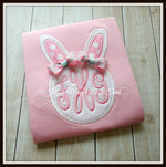 Girl Bunny Monogram Shirt