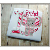 Baby Elephant Shirt - Pink Waves