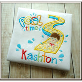 Boy Water Slide Birthday Shirt