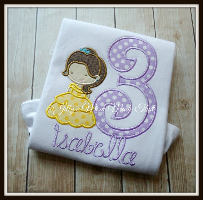 Birthday Girl in Ball Dress Shirt - Lavender