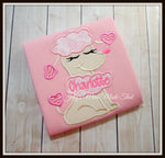 Sweet Poodle on Pink Shirt
