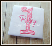 Pink Polka Dot Birthday Shirt