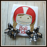 Football Girl Shirt - Maroon Helmet