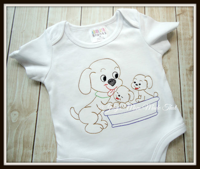 Puppies in Washtub Sketch Shirt