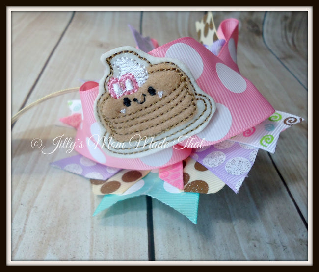 Pancake Birthday Hairbow