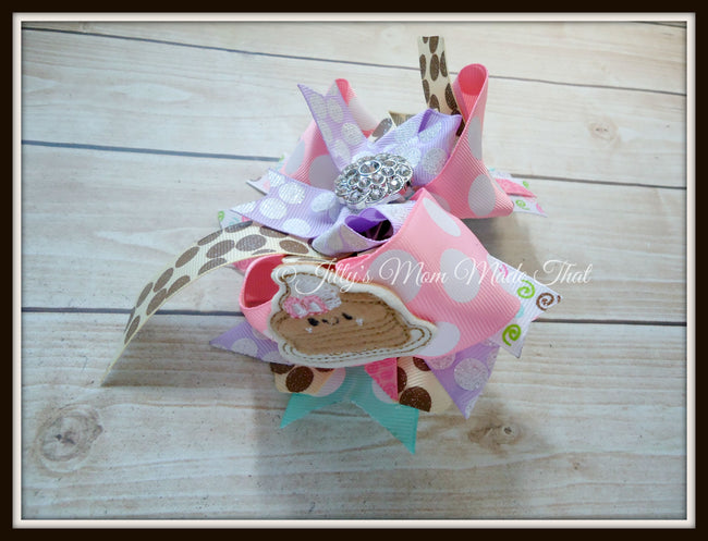 Pancake Birthday Hairbow