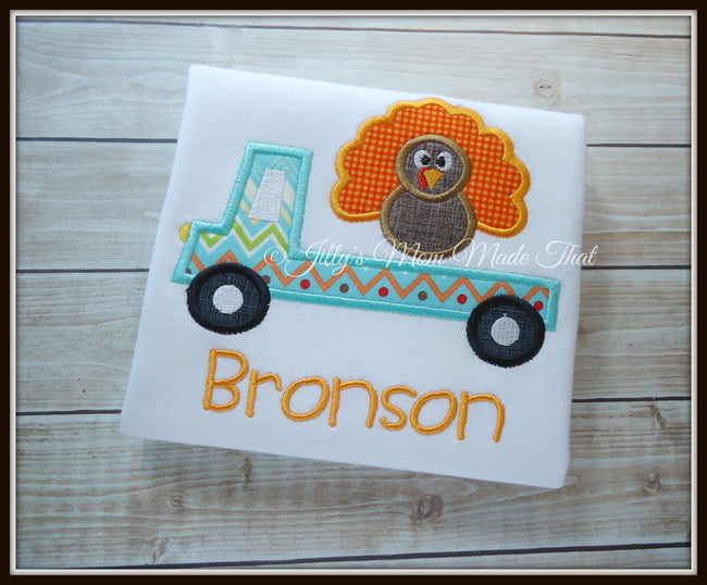 Flat Bed Truck with Turkey Shirt