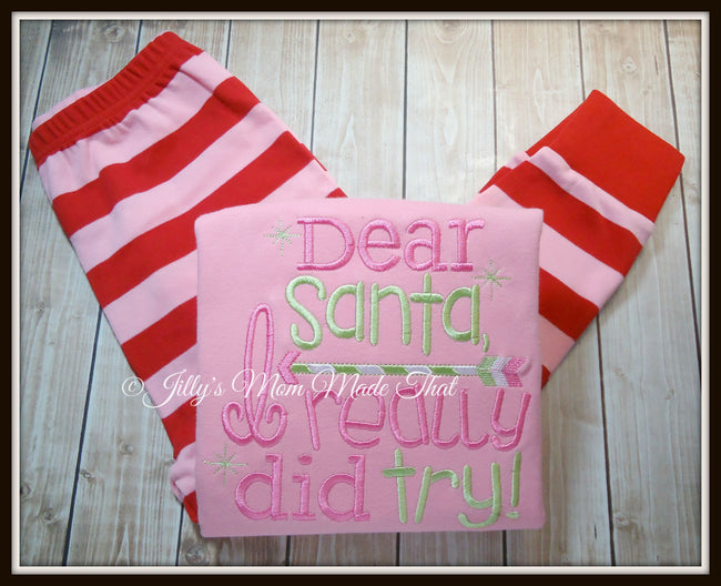 Dear Santa Pajamas
