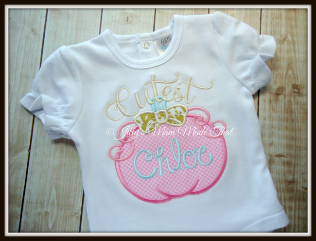 Cutest Pumpkin Shirt - Pink/Gold