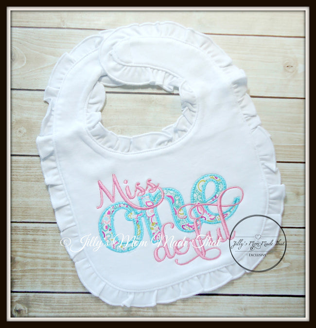 Miss OneDerful Bib