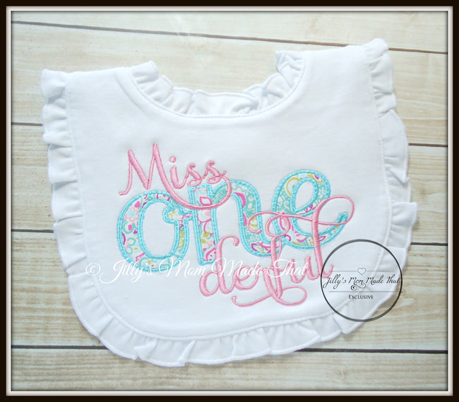 Miss OneDerful Bib