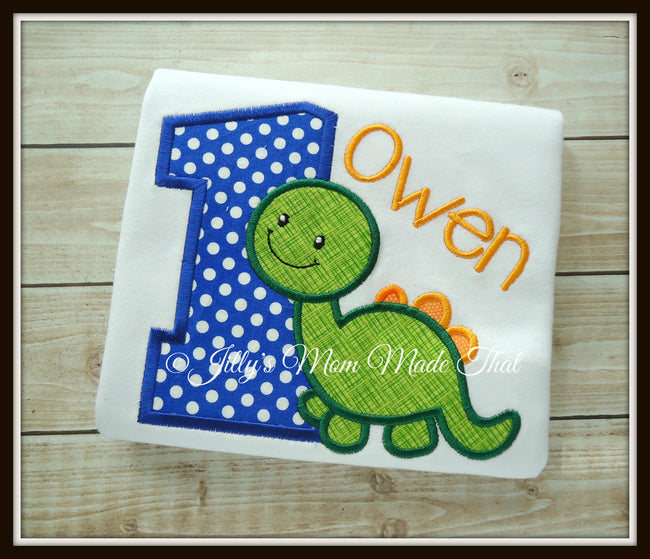 Brontosaurus Birthday Shirt