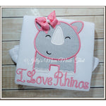 Baby Girl Rhino Shirt