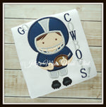 Football Player Shirt - Navy Blue & Grey