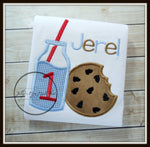 Milk & Cookie with Red Straw Shirt