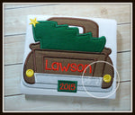 Truck with Christmas Tree Shirt