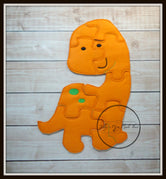 Orange Dinosaur Puzzle