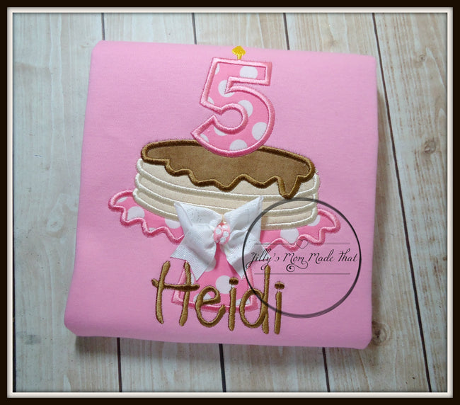 Pancake Pajamas - Pink Polka Dot/White/Brown
